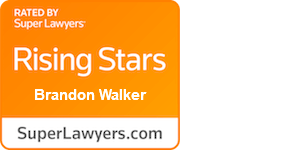 Super Lawyers badge - Brandon Walker
